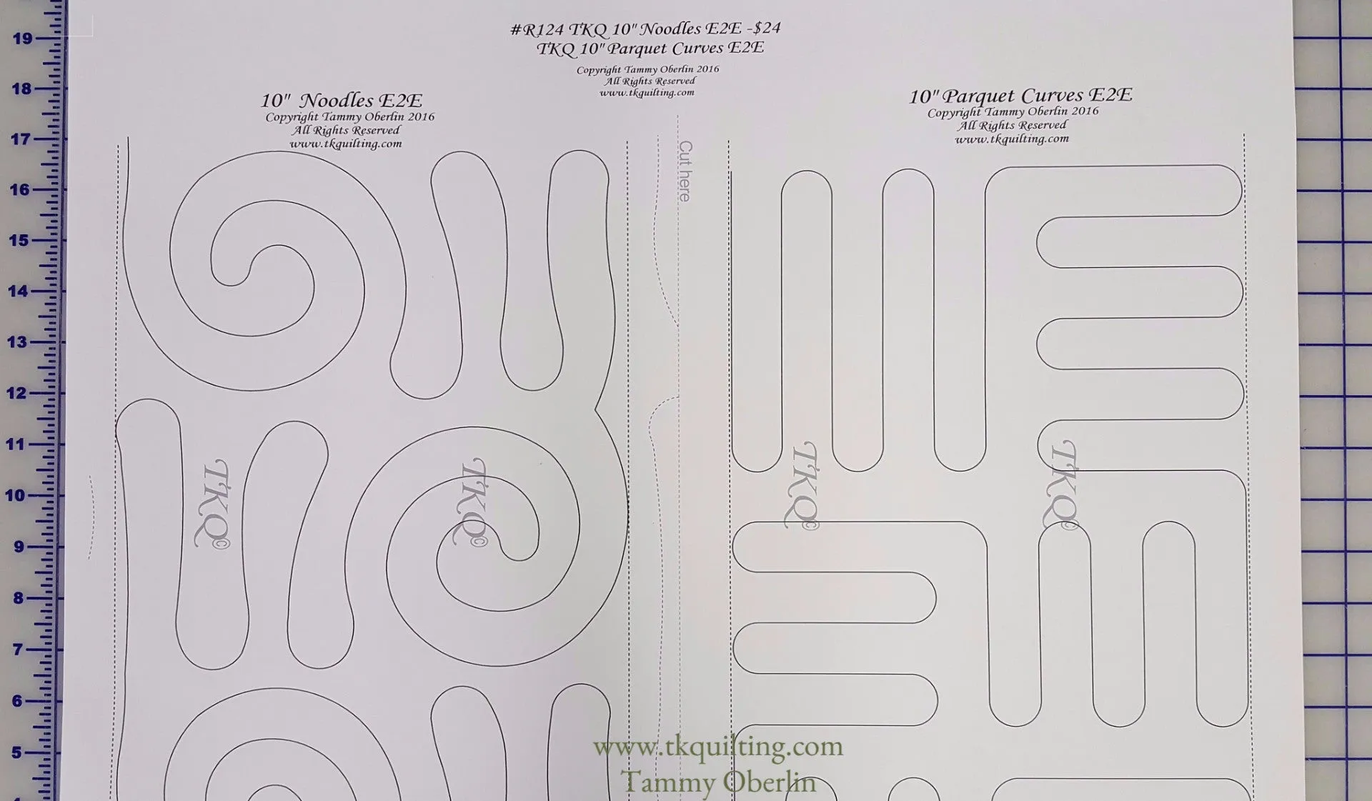 R124 10" Noodles E2E & 10" Parquet Curves E2E