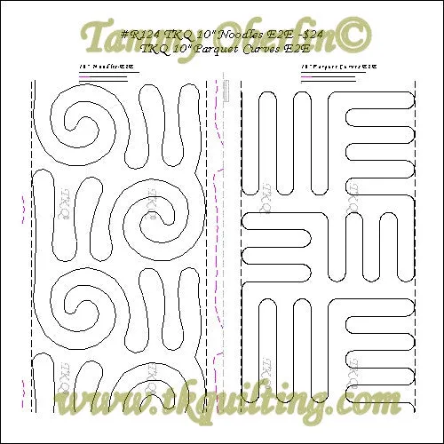 R124 10" Noodles E2E & 10" Parquet Curves E2E