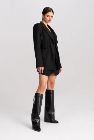 'Remi' Convertible Belted Cotton Blazer