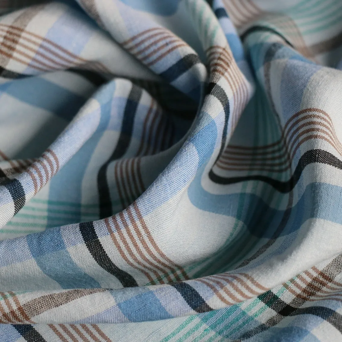 Romy Check Linen/Viscose
