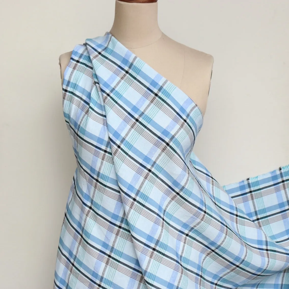 Romy Check Linen/Viscose