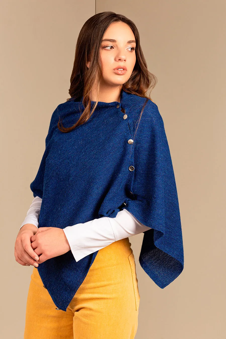 Sacha Shawl Baby Alpaca Color Bluestone