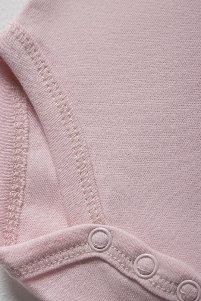 Short Sleeve Girl Body Vest Pink