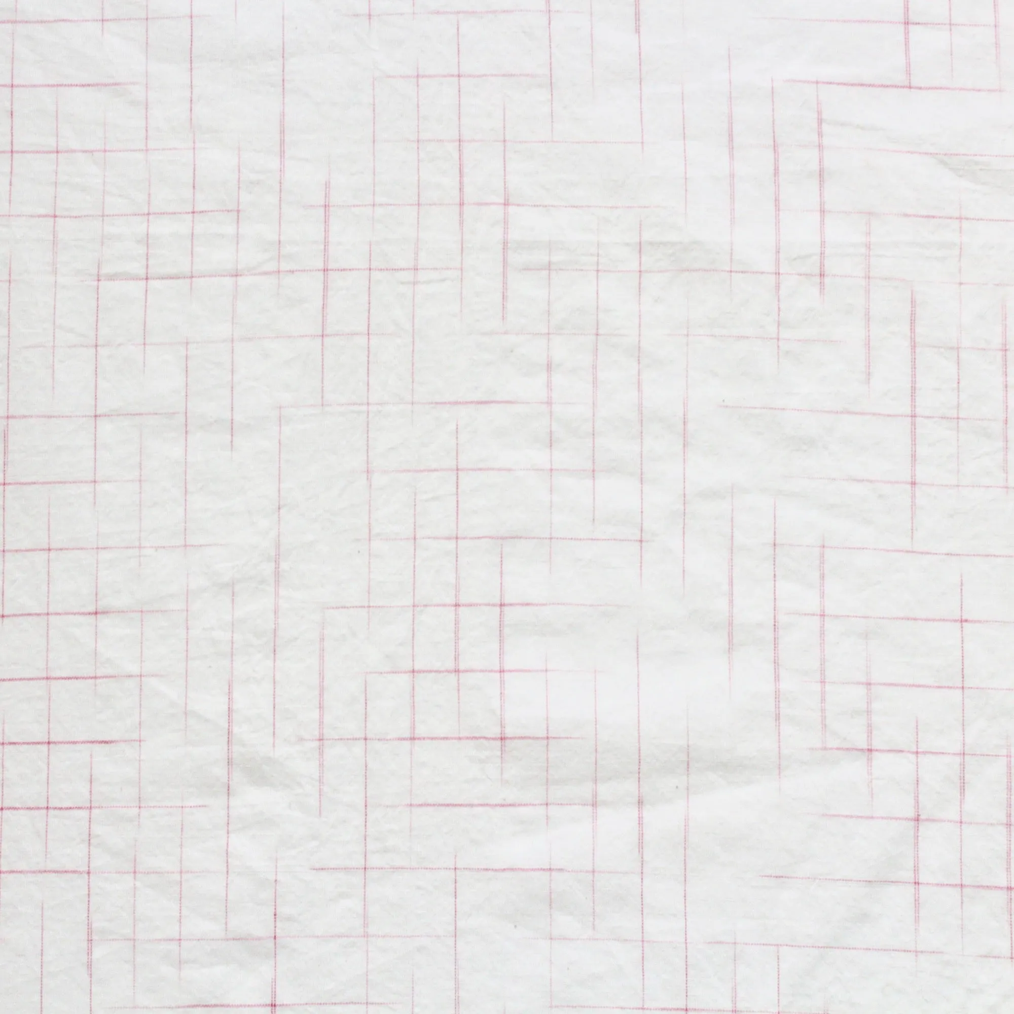 Swatch — Disappearing Check Handloom Cotton - Pink on Ivory