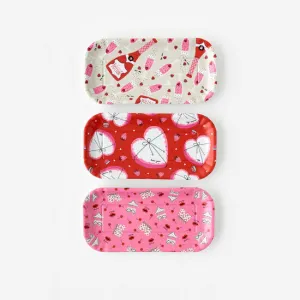 Valentine "Paper" Melamine Tray, 3 Styles