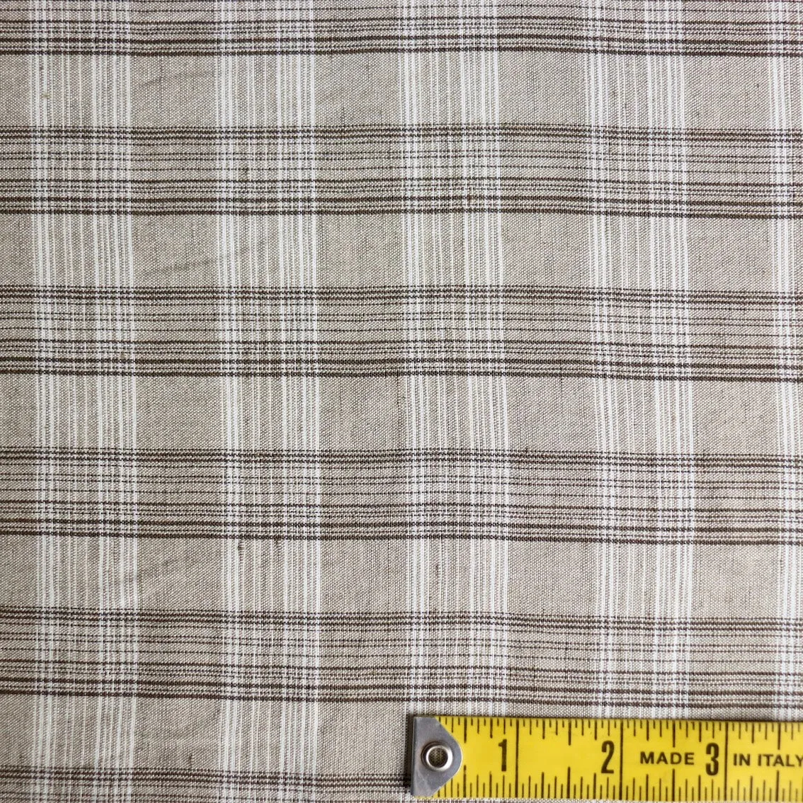 Zoe Sage Green Check Linen/Viscose